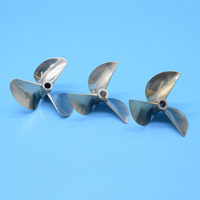 Rc Boat Metal Propeller Copper 3 Blade - Rc Boot Propeller 6717 7016 7214