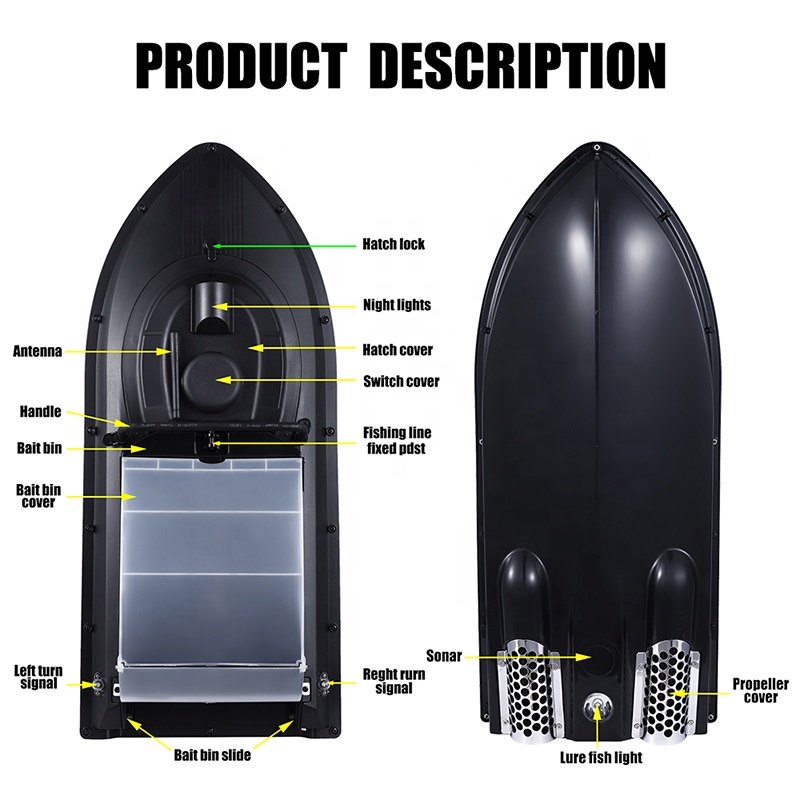 Rc Bait Boat Gps Autopilot Fish Finder - Deutsche Lagerware JABO2BG 20A*2 Zwei-Batterie-Fischfinder GPS-Autopilot