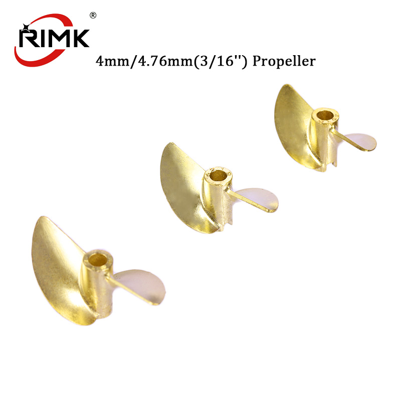 Rc Boat Metal Propeller Copper 3 Blade - TFL RC-Boot 4mm/4,76mm (3/16'') OD36/37/38/40/42/45mm Propeller