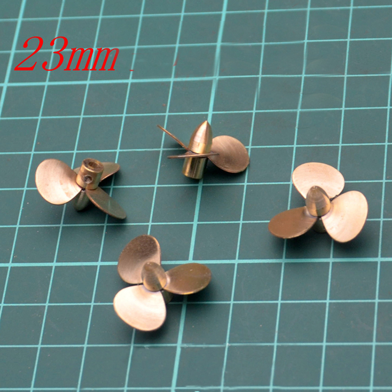 Rc Boat Metal Propeller Copper 3 Blade - 23mm Kupfer 3-klingen Propeller Paddle Loch