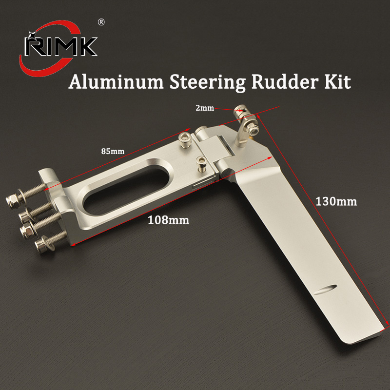 Rc Boat Rudder Aluminum Water Pickup - Lenkruder-Set, Aluminium, 108 x 130 mm,