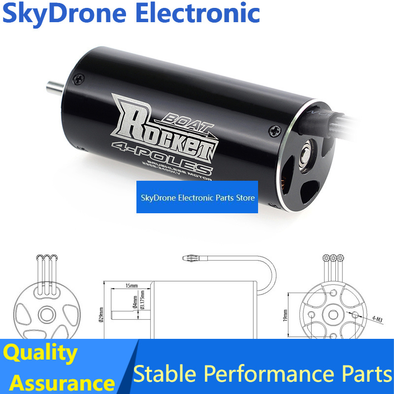 Rc Boat Water Cooling Jacket Motor - SkyDElROCKET-RC 2948/2958/2968 Bürstenloser Motor 70A ESC
