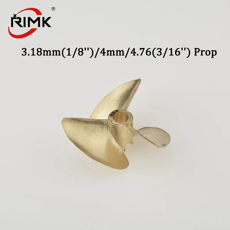 Rc Boat Metal Propeller Copper 3 Blade - RC-Boot 3-Blatt-Propeller Kupferpropeller OD36mm/37mm für 3,18mm(1/8'')/4mm/4,76(3/16'')