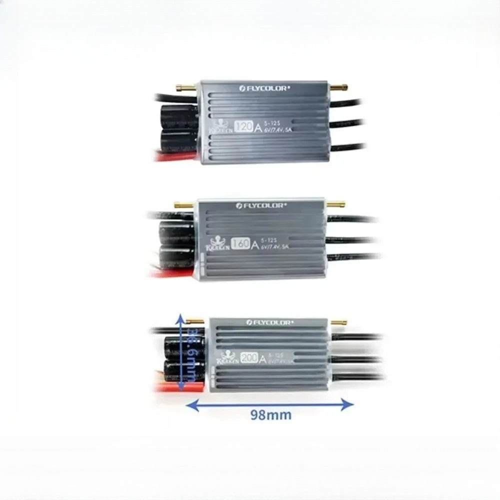 Brushless Esc Waterproof 120A Marine - FLYCOLOR KRAKEN High Voltage Edition 120A
