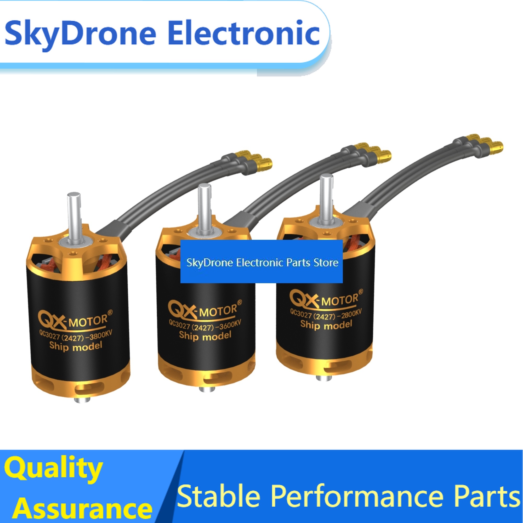 Brushless Esc Waterproof 120A Marine - SkyDElQX-MOTOR QC3027 Wasserdichter Bürstenloser Marine-Motor mit