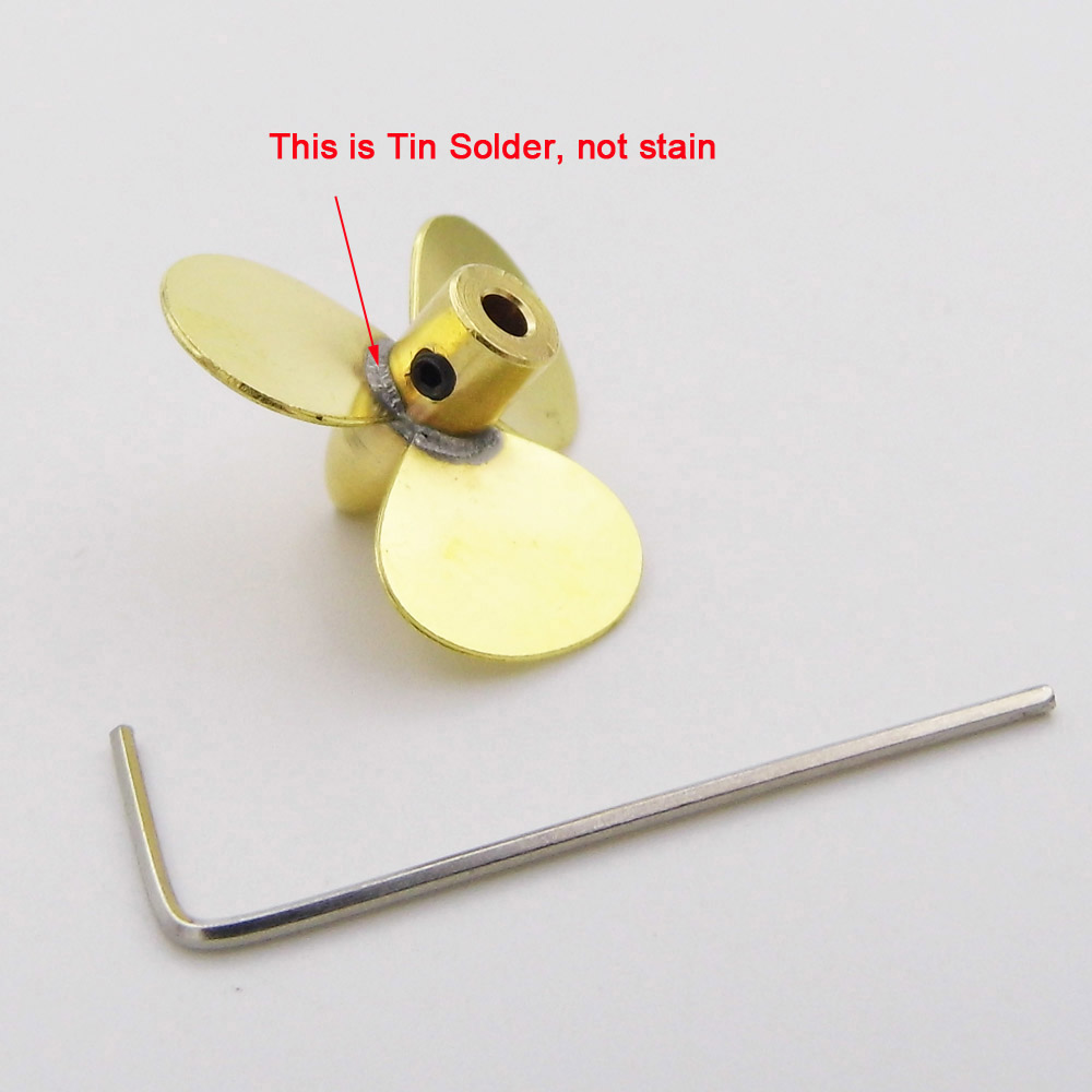 1PC 12mm 14mm 16mm 20mm 23mm K – Rc Boat Metal Propeller Copper 3 Blade Bewertung und Preis