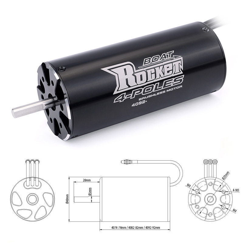 ÜBERTREFFEN HOBBY Rakete 4074  – Rc Boat Water Cooling Jacket Motor Bewertung und Preis