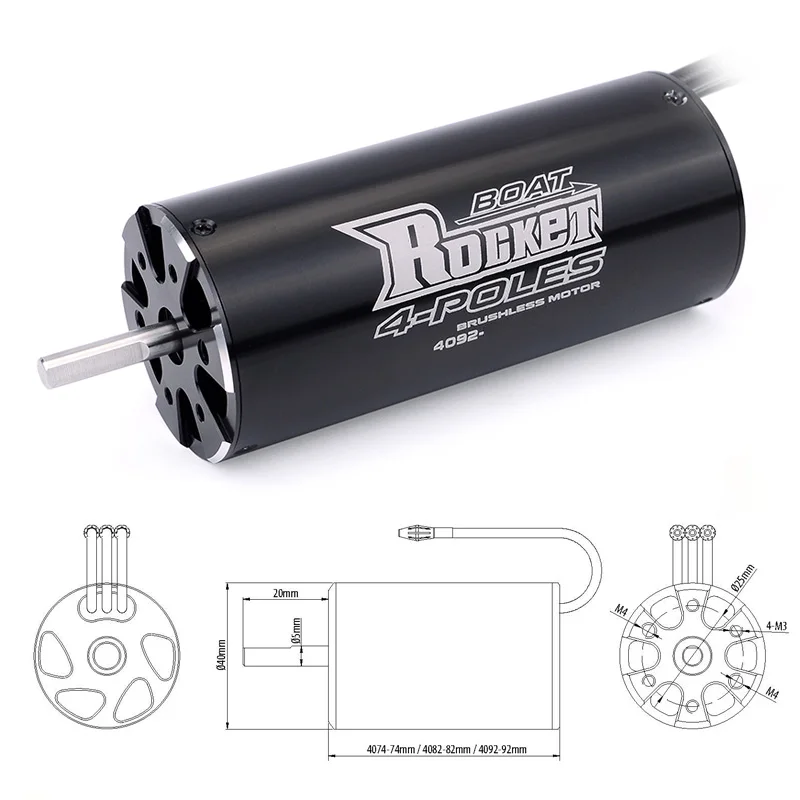UniFlyRocket-RC 4074 4082 4092 – Rc Boat Water Cooling Jacket Motor Bewertung und Preis