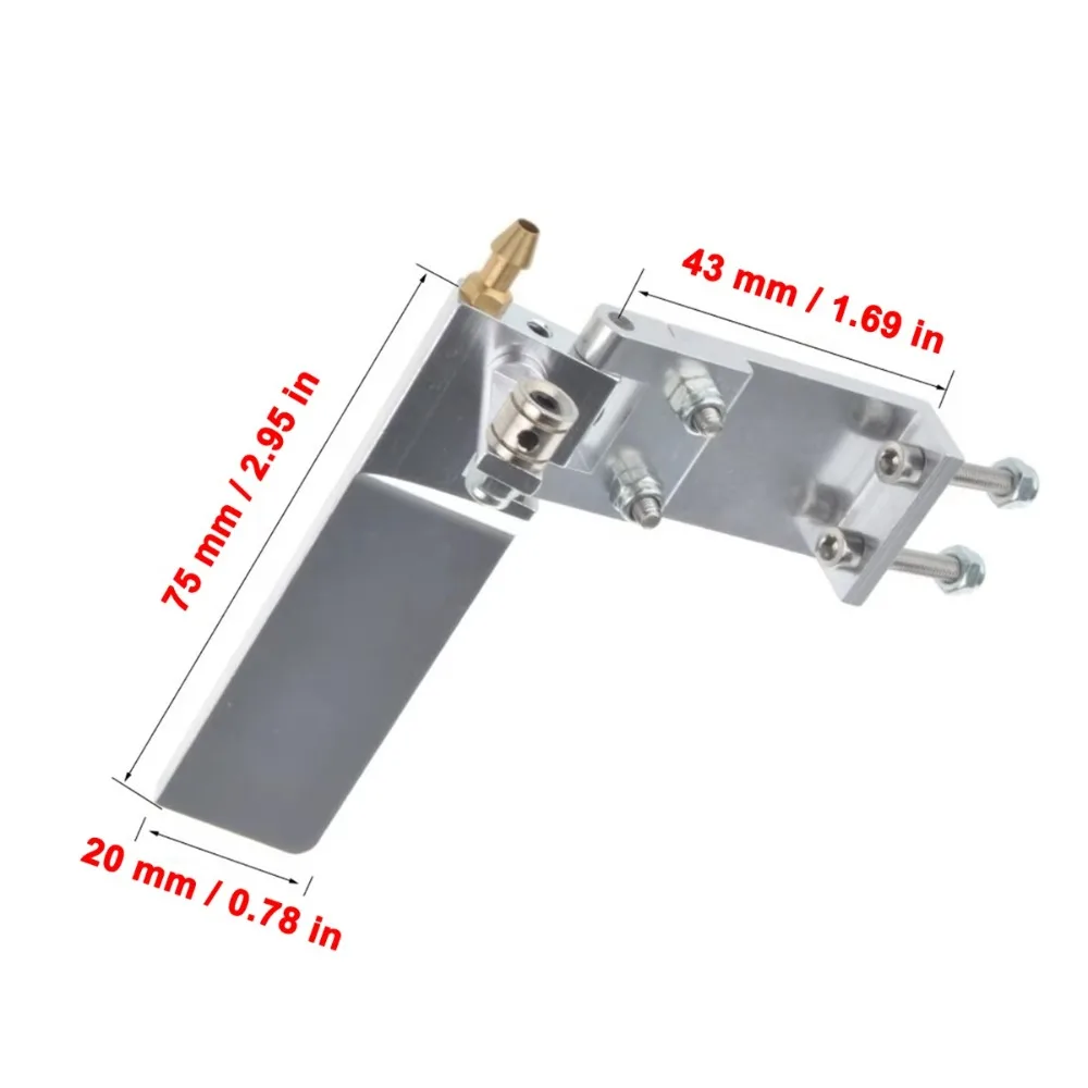75mm Aluminium RC-Boot Wassera – Rc Boat Rudder Aluminum Water Pickup Bewertung und Preis