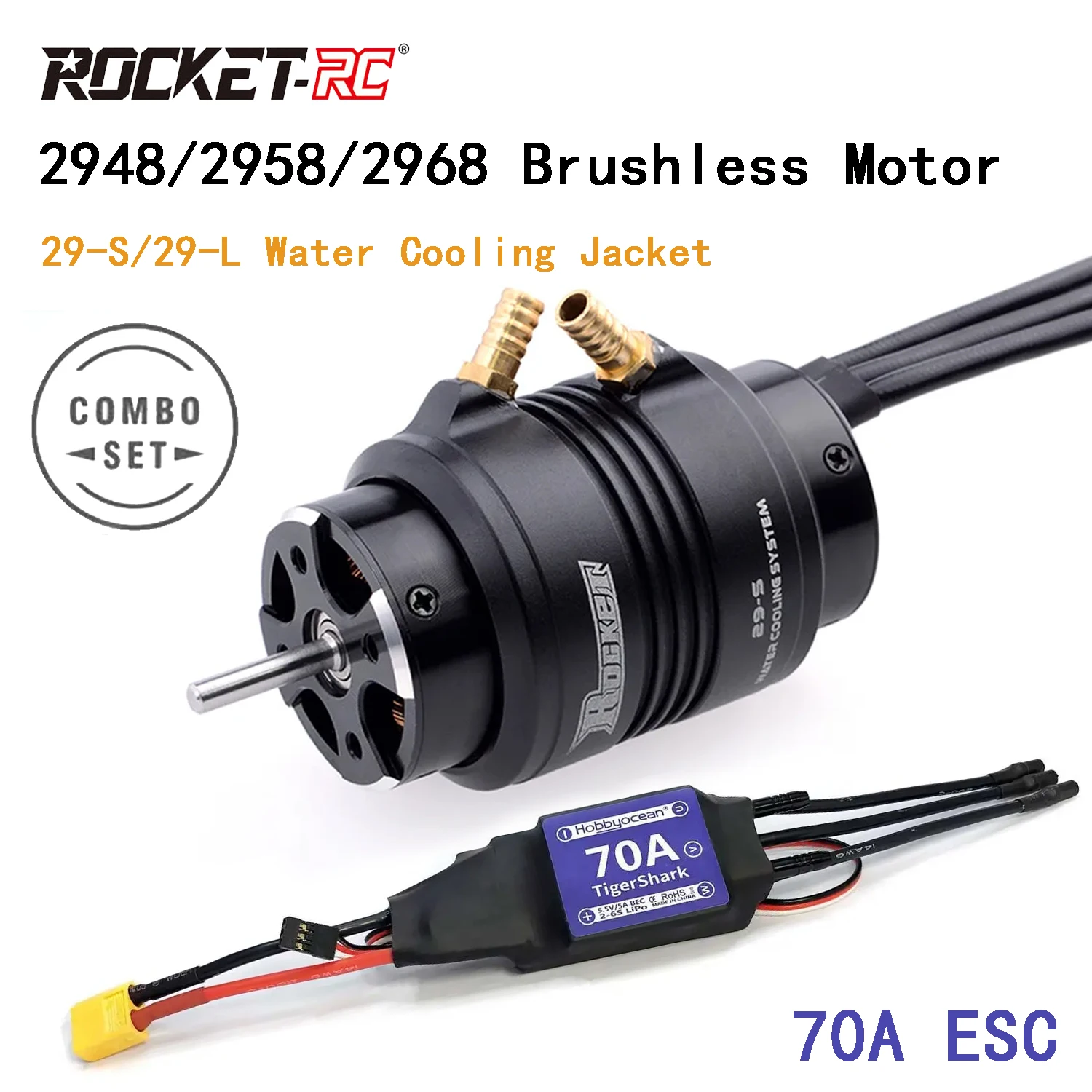 SkyDElROCKET-RC 2948/2958/2968 – Rc Boat Water Cooling Jacket Motor Bewertung und Preis