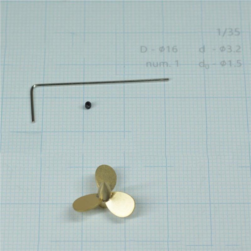 16mm 3-Blatt-Kupferpropeller f – Rc Boat Metal Propeller Copper 3 Blade Bewertung und Preis